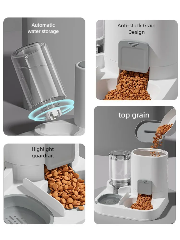 Automatic pet feeder two-in-one water & food dispenser
