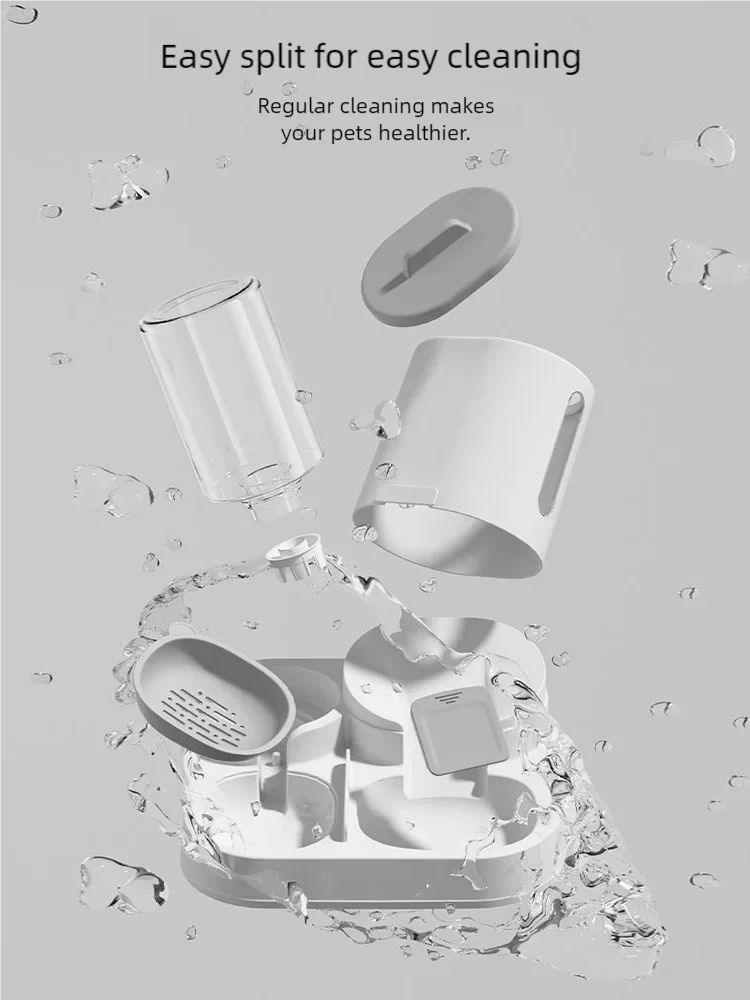 Automatic pet feeder two-in-one water & food dispenser